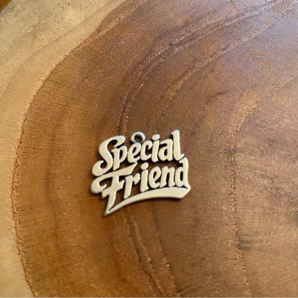 RETIRED James Avery Special Friend Charm, Sterling Silver